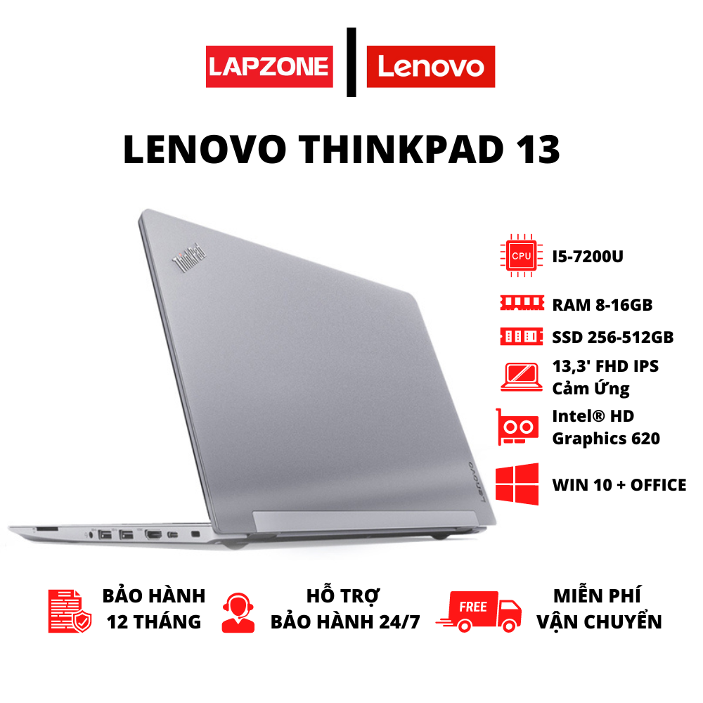 Likenew] Lenovo Thinkpad 13 i5-7200U Ram 8GB SSD 256GB 13.3'' FHD ...